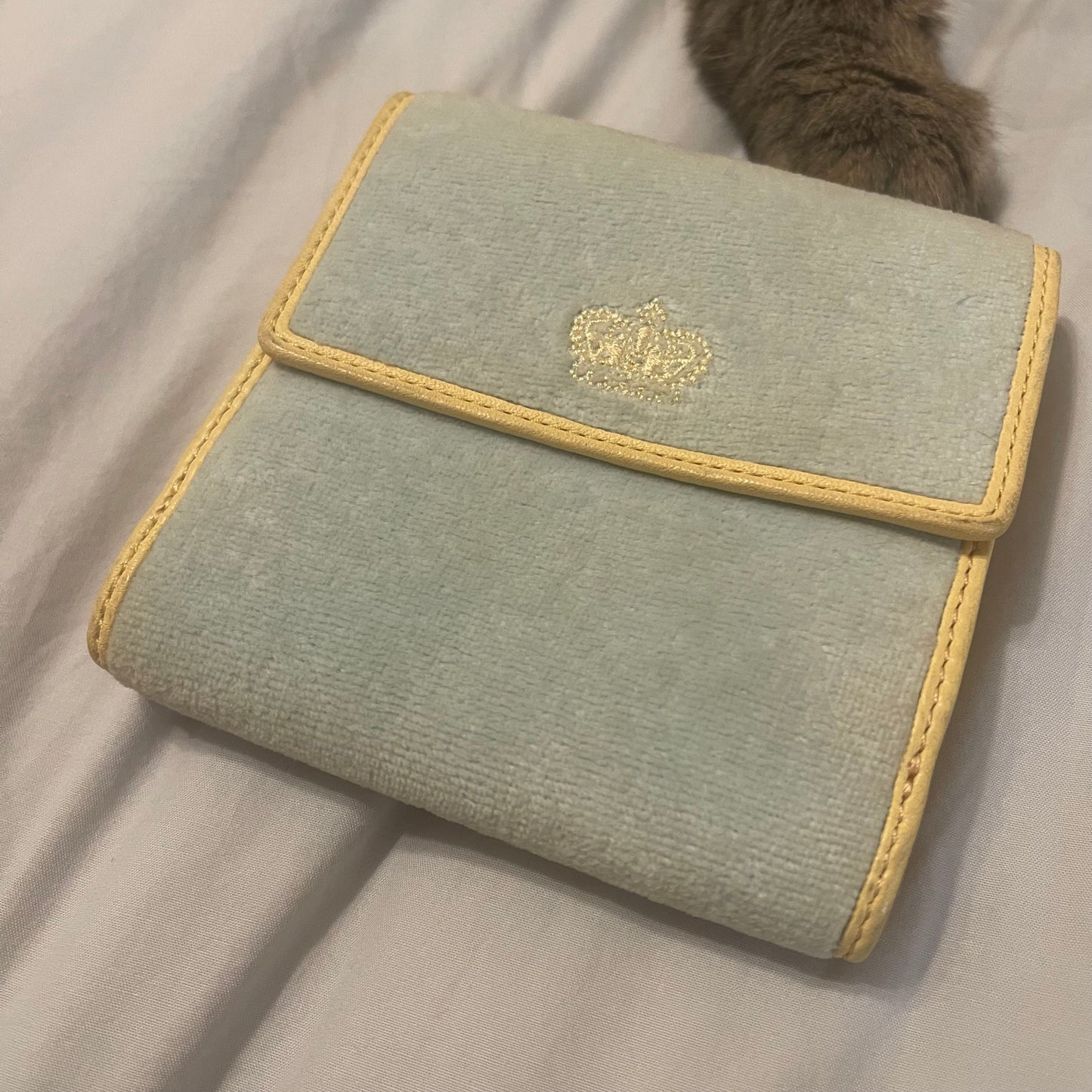 Juicy Couture Vintage Wallet - "Juicy State of Mind" Yellow and Blue
