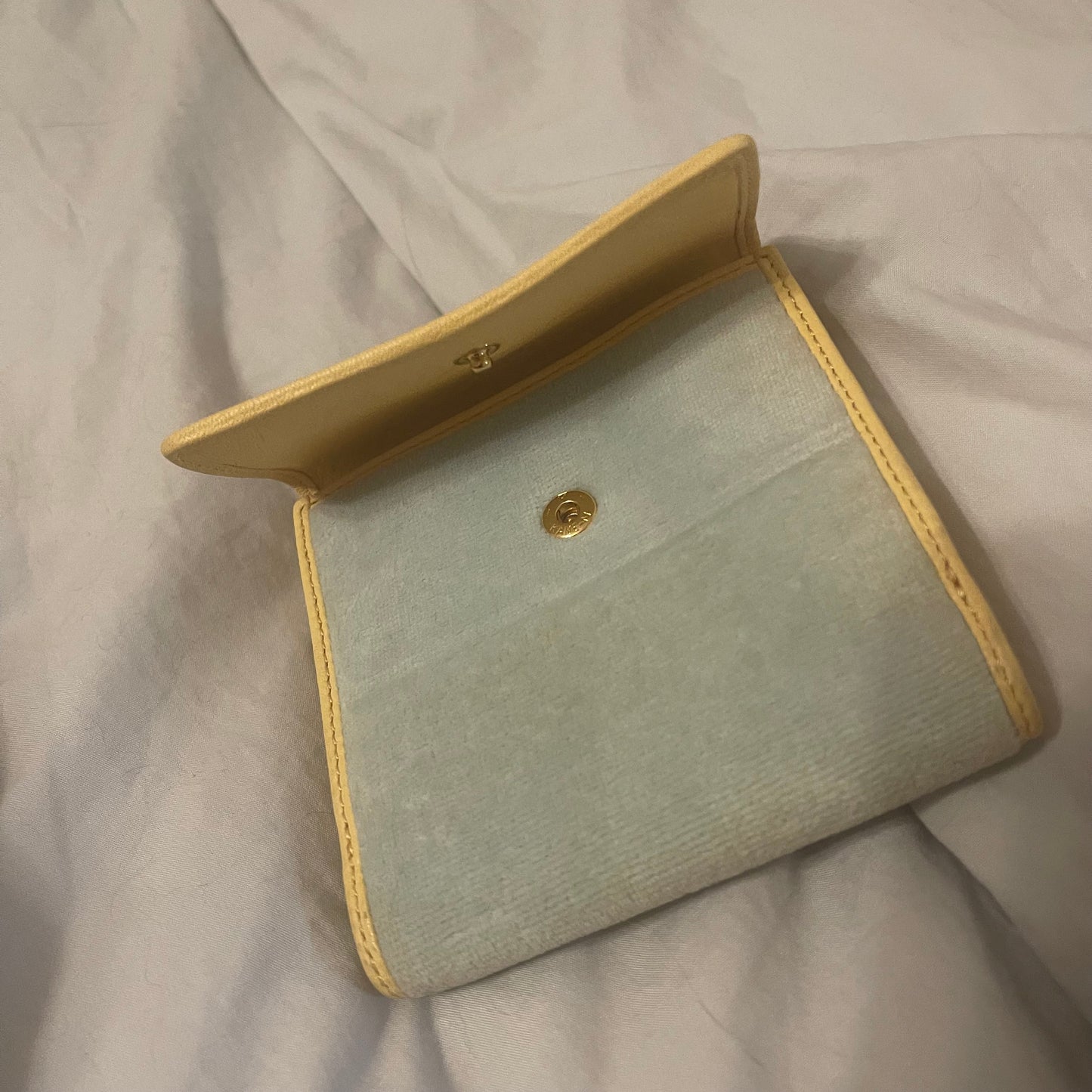 Juicy Couture Vintage Wallet - "Juicy State of Mind" Yellow and Blue