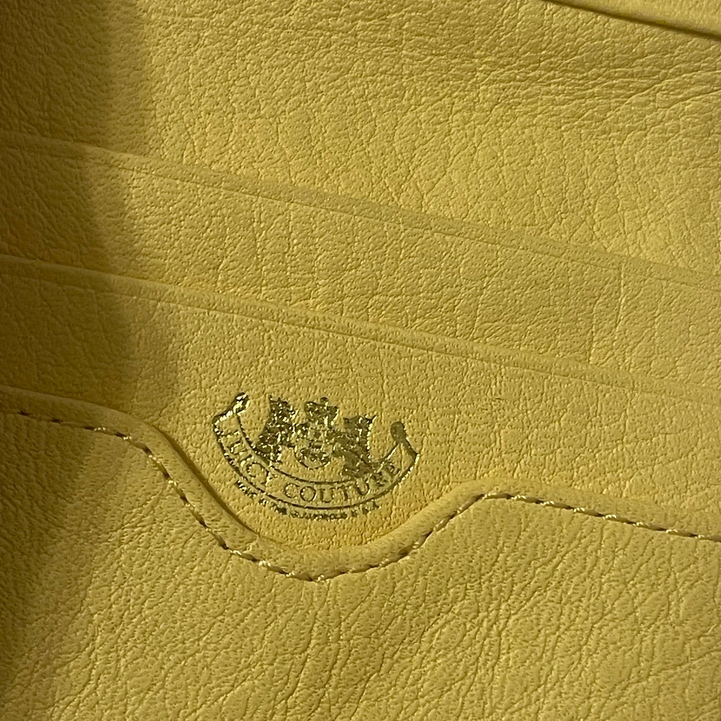 Juicy Couture Vintage Wallet - "Juicy State of Mind" Yellow and Blue