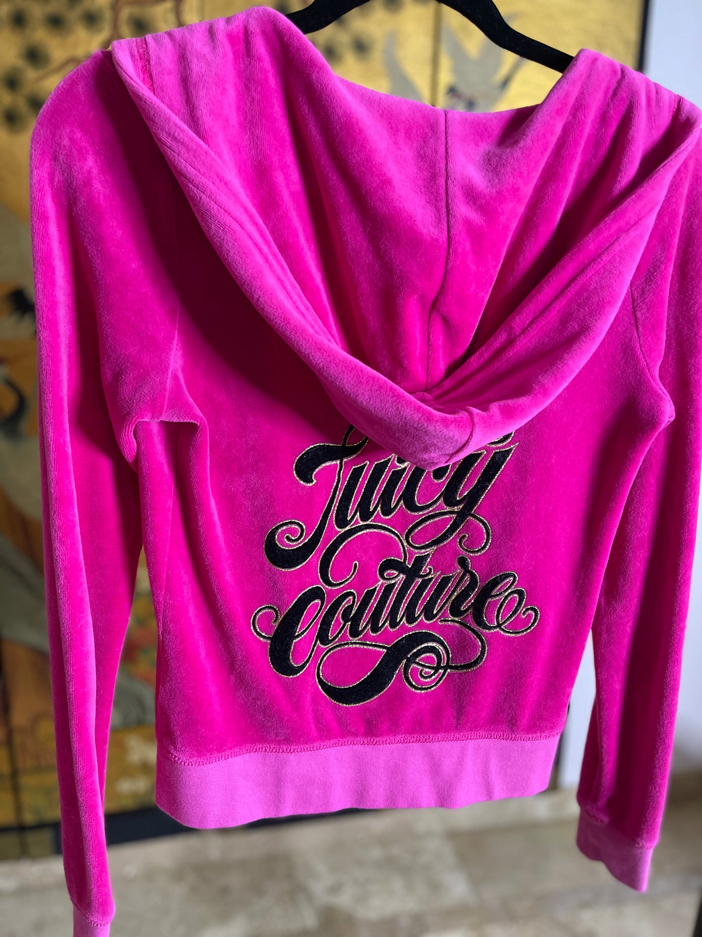 Juicy Couture Pink Hoodie Sweatshirt | Size S