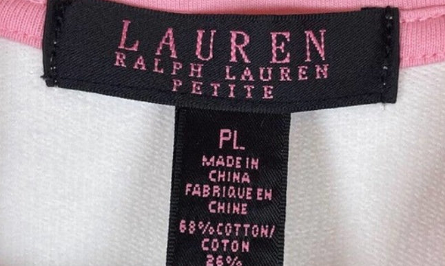 Ralph Lauren 2000s Tracksuit Top Pink + White Preppy Vibez