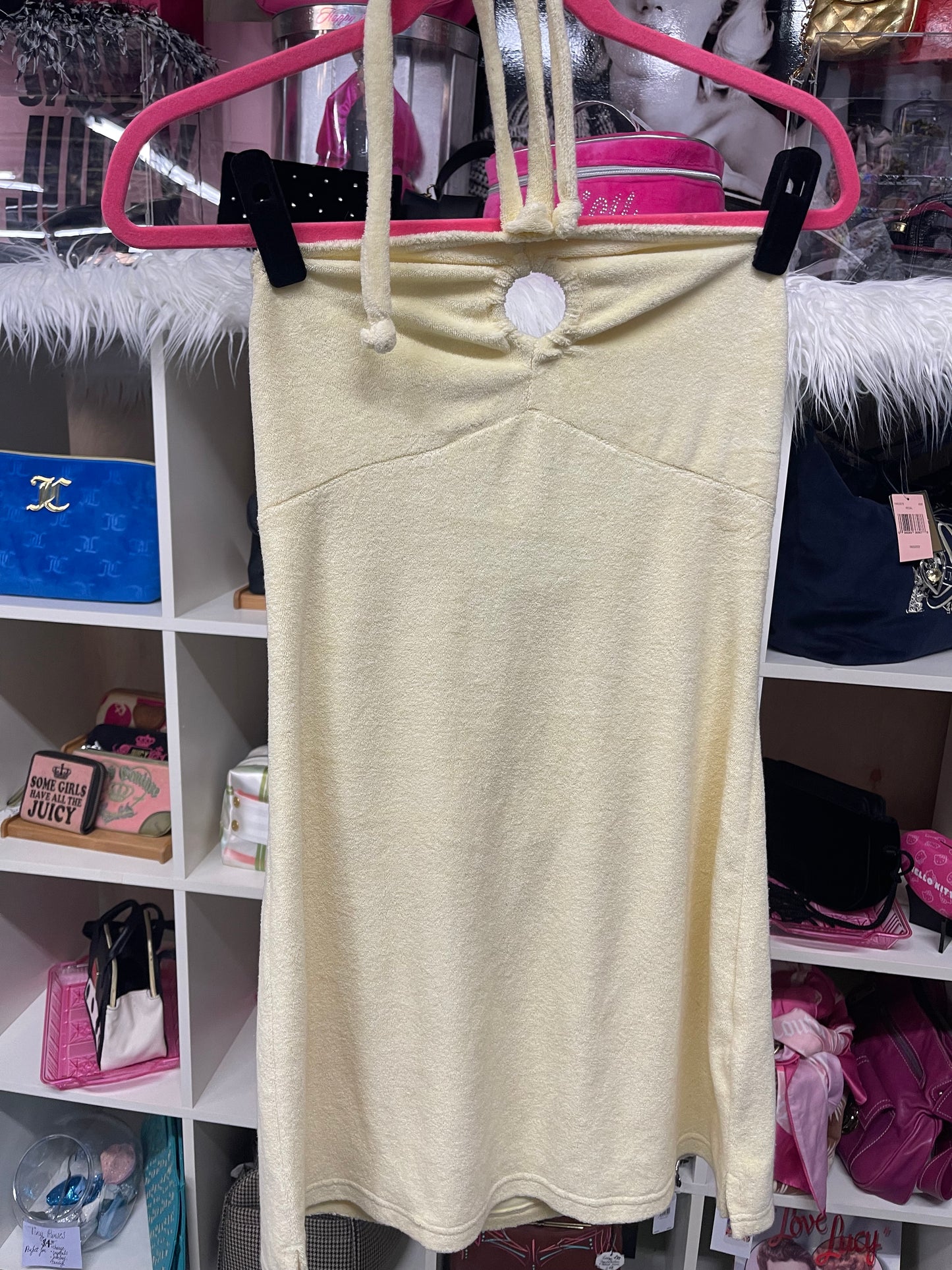 Vintage Juicy Couture Terrycloth Dress in Baby Yellow Size Medium P&G