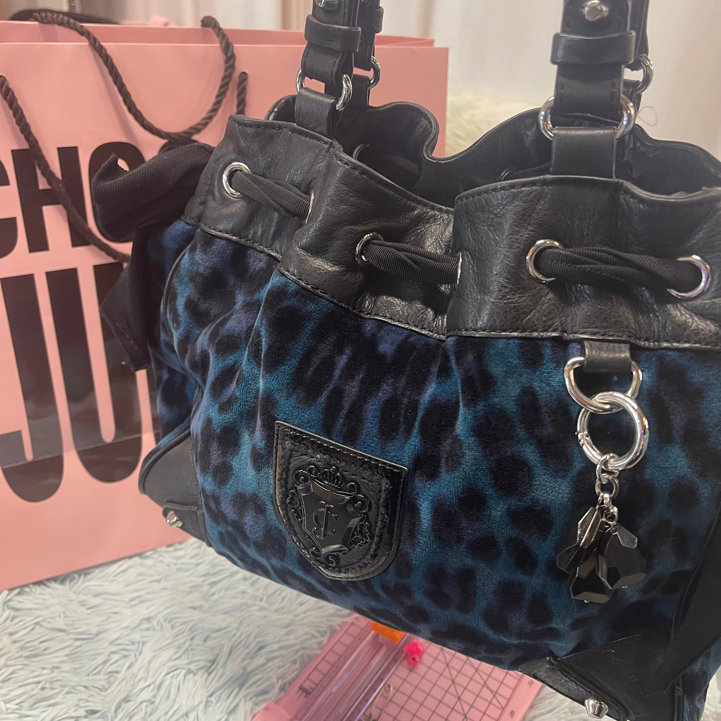 Vintage Juicy Couture Bag | BLUE Leopard 🐆 Rare Daydreamer