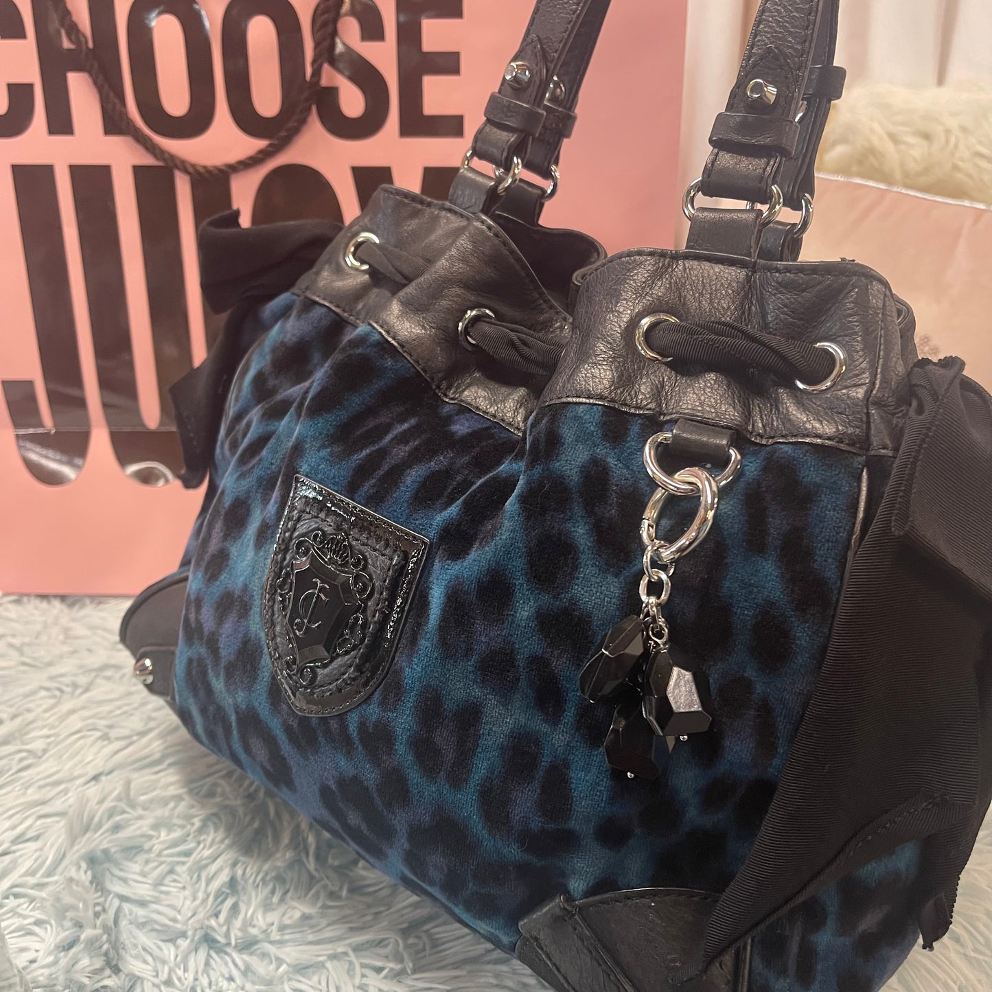 Vintage Juicy Couture Bag | BLUE Leopard 🐆 Rare Daydreamer