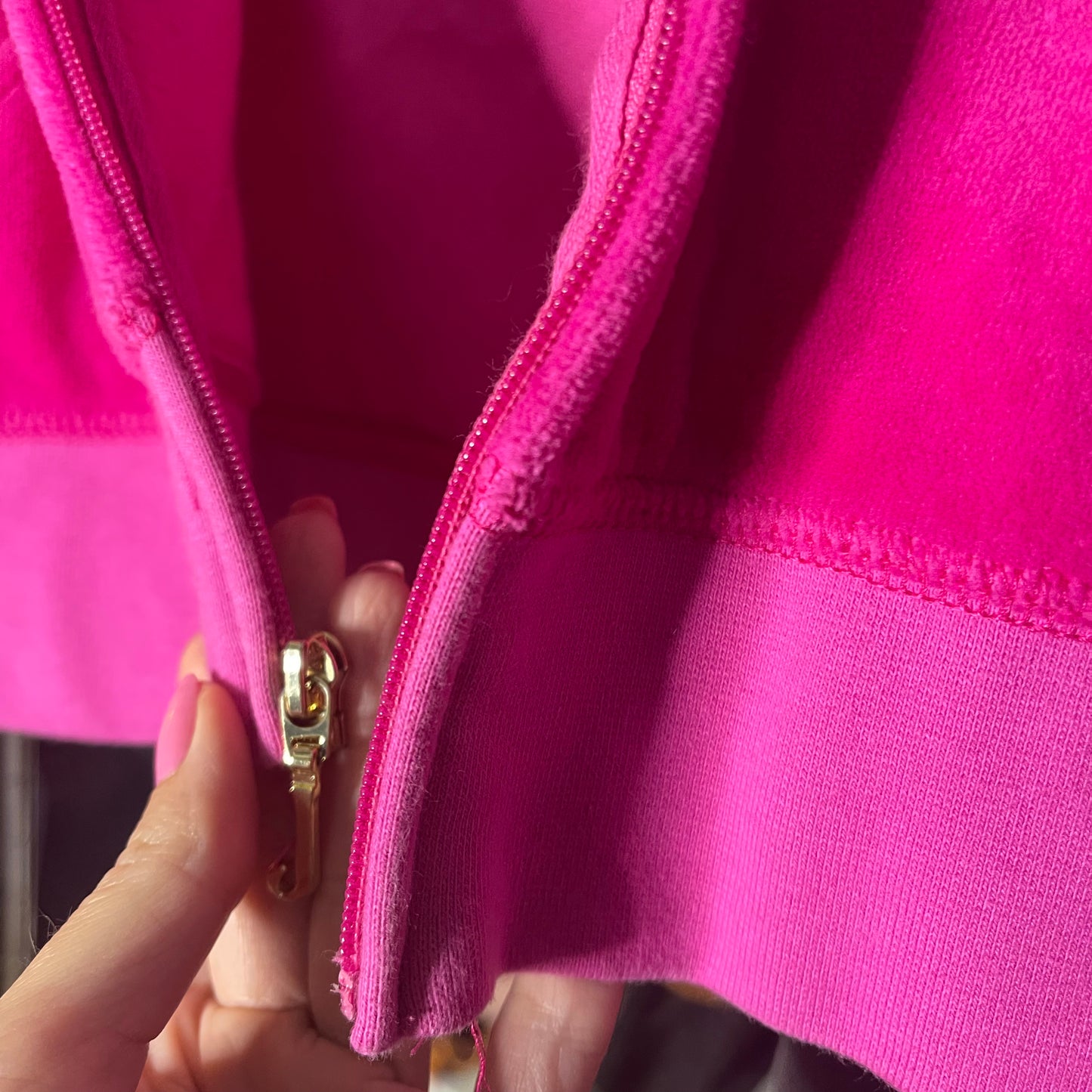 Juicy Couture Pink Hoodie Sweatshirt | Size S