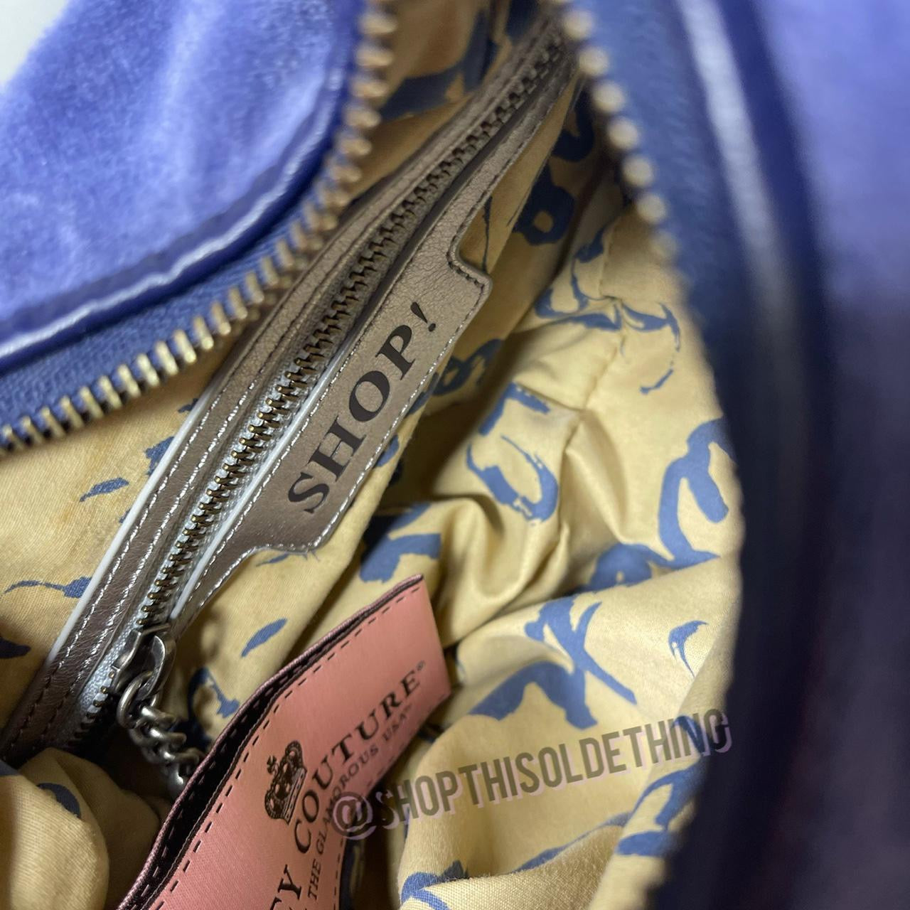 Blue Juicy Couture Vintage Live for Juicy Bag