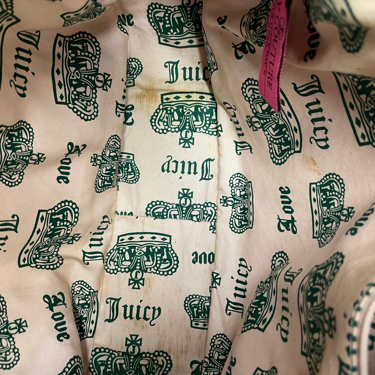 Vintage Juicy Couture Rare Green “Vintage Couture” Bag P&G era