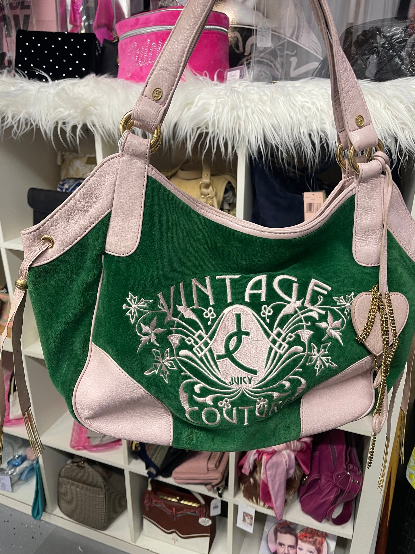 Vintage Juicy Couture Rare Green “Vintage Couture” Bag P&G era