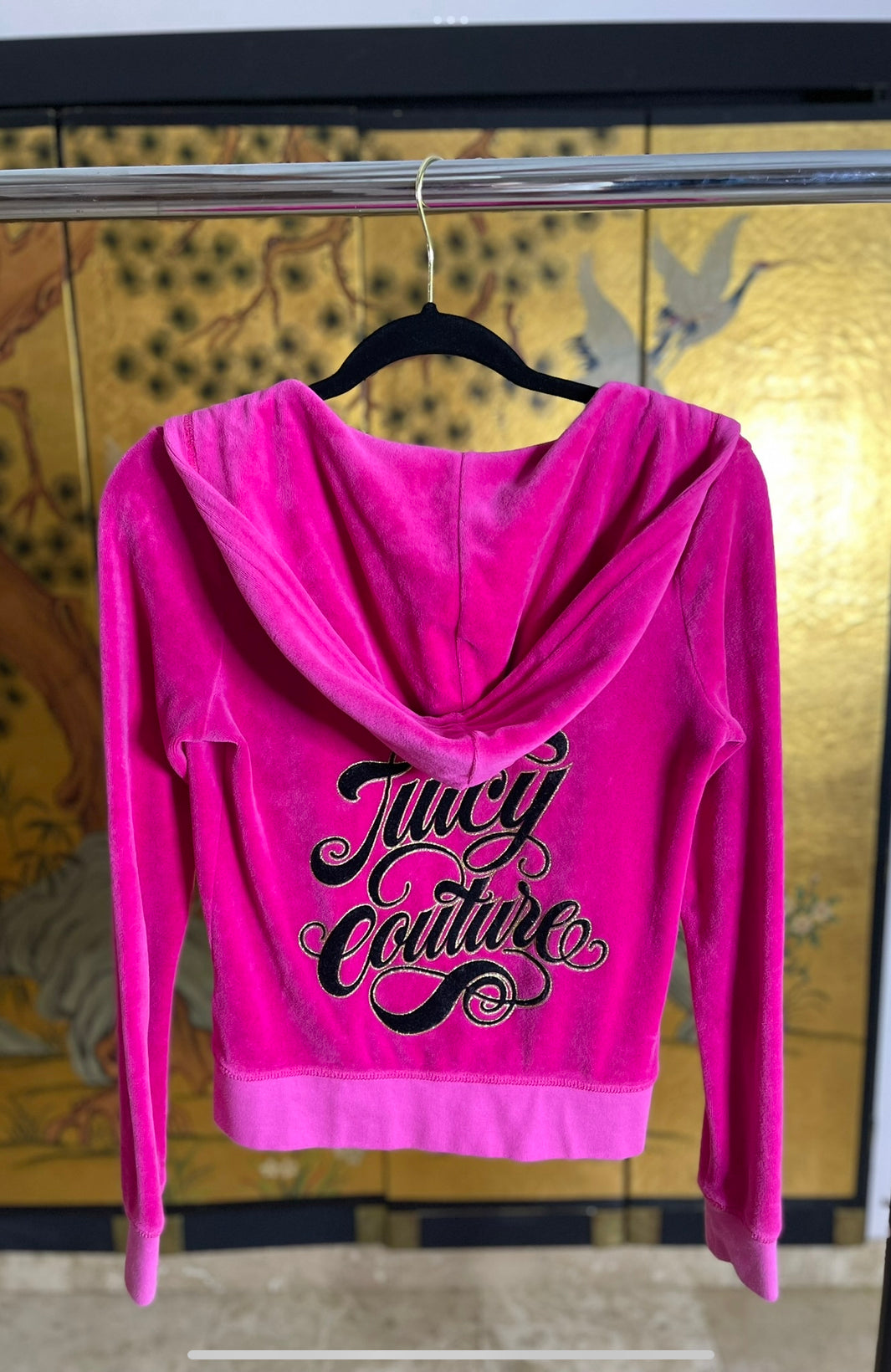 Juicy Couture Pink Hoodie Sweatshirt | Size S