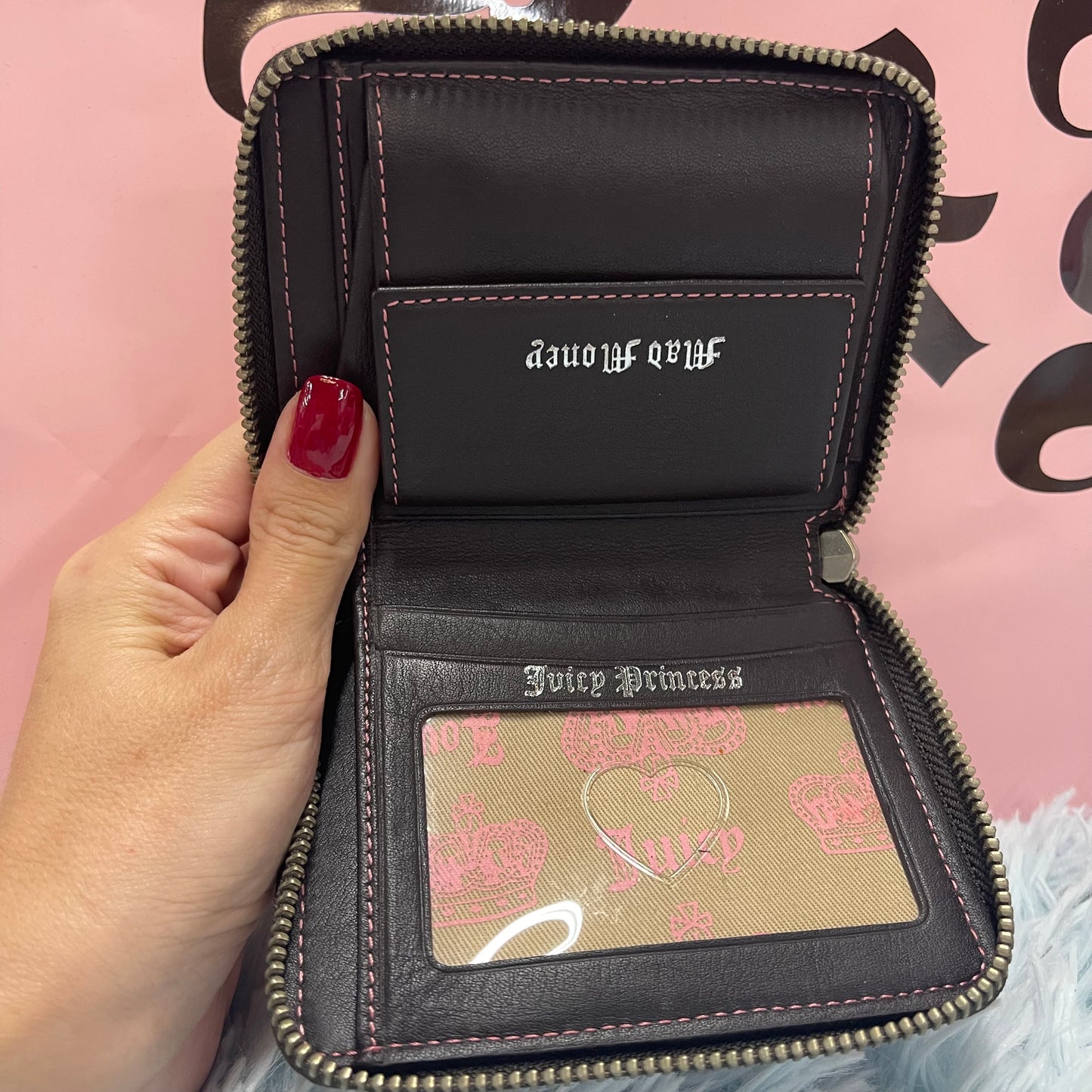 Vintage Juicy Couture Wallet Baby Pink