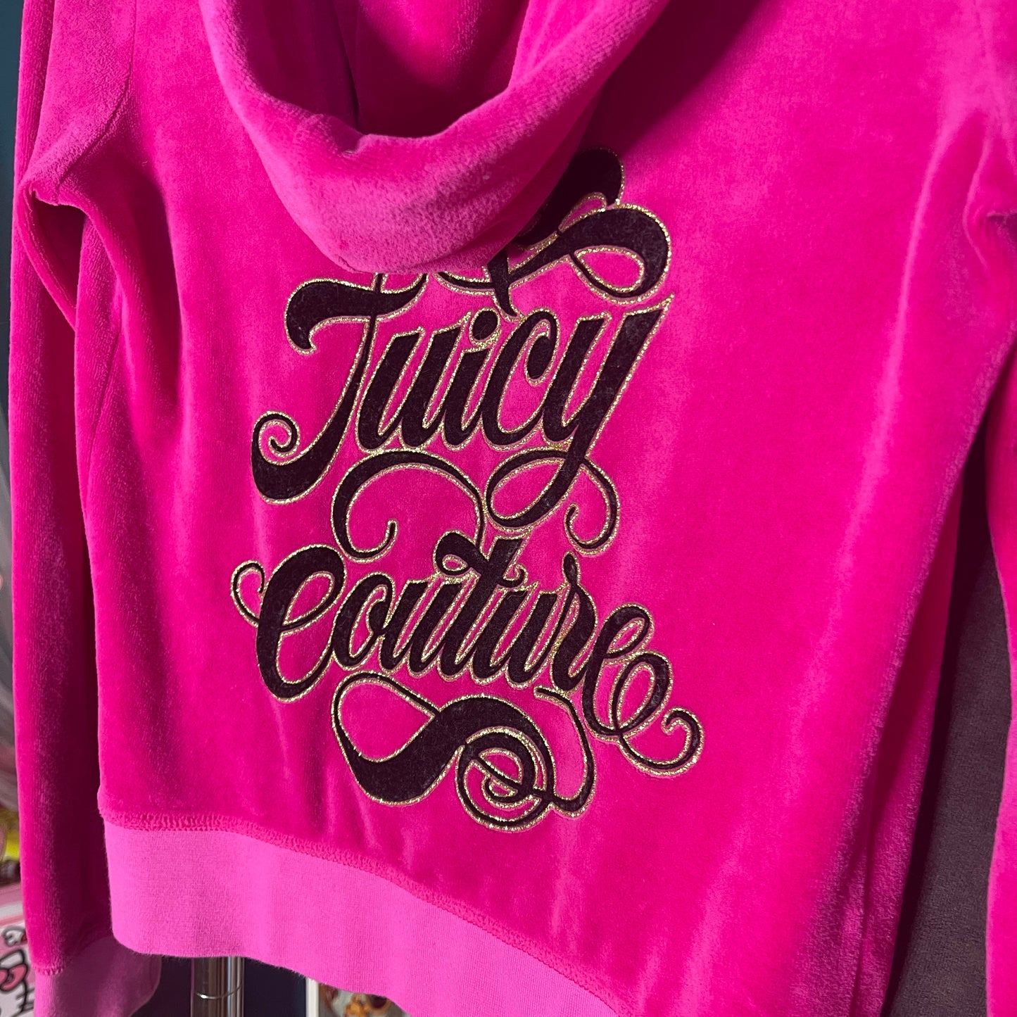 Juicy Couture Pink Hoodie Sweatshirt | Size S