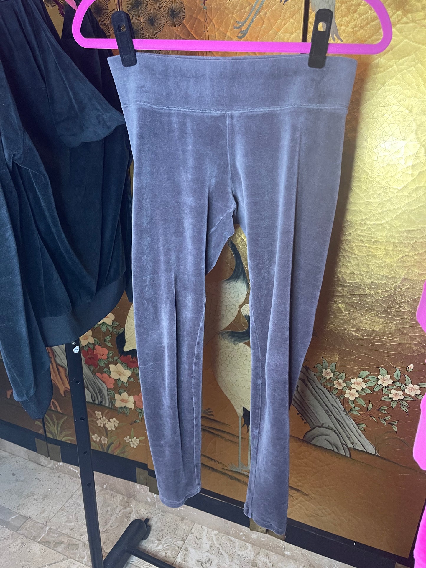 Juicy Couture 2010s Grey Velour Tracksuit SET Size M 💿