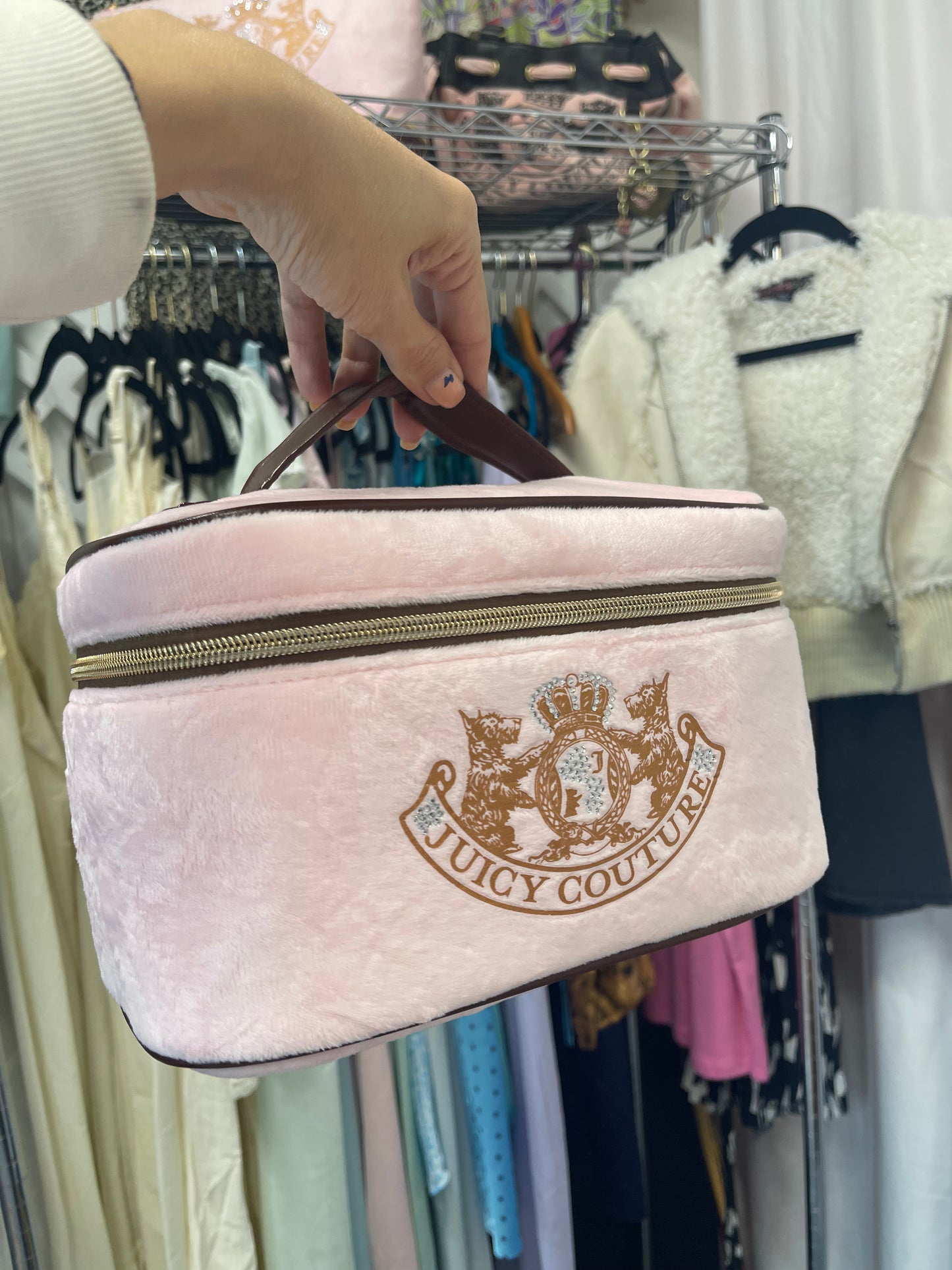 Juicy Couture Train Case *New* Pink Crest Reserved for Bert