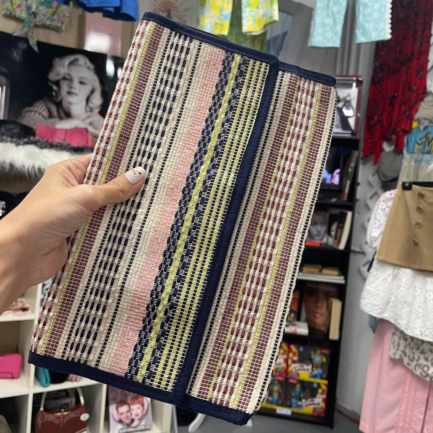 Vintage Woven Clutch Bag