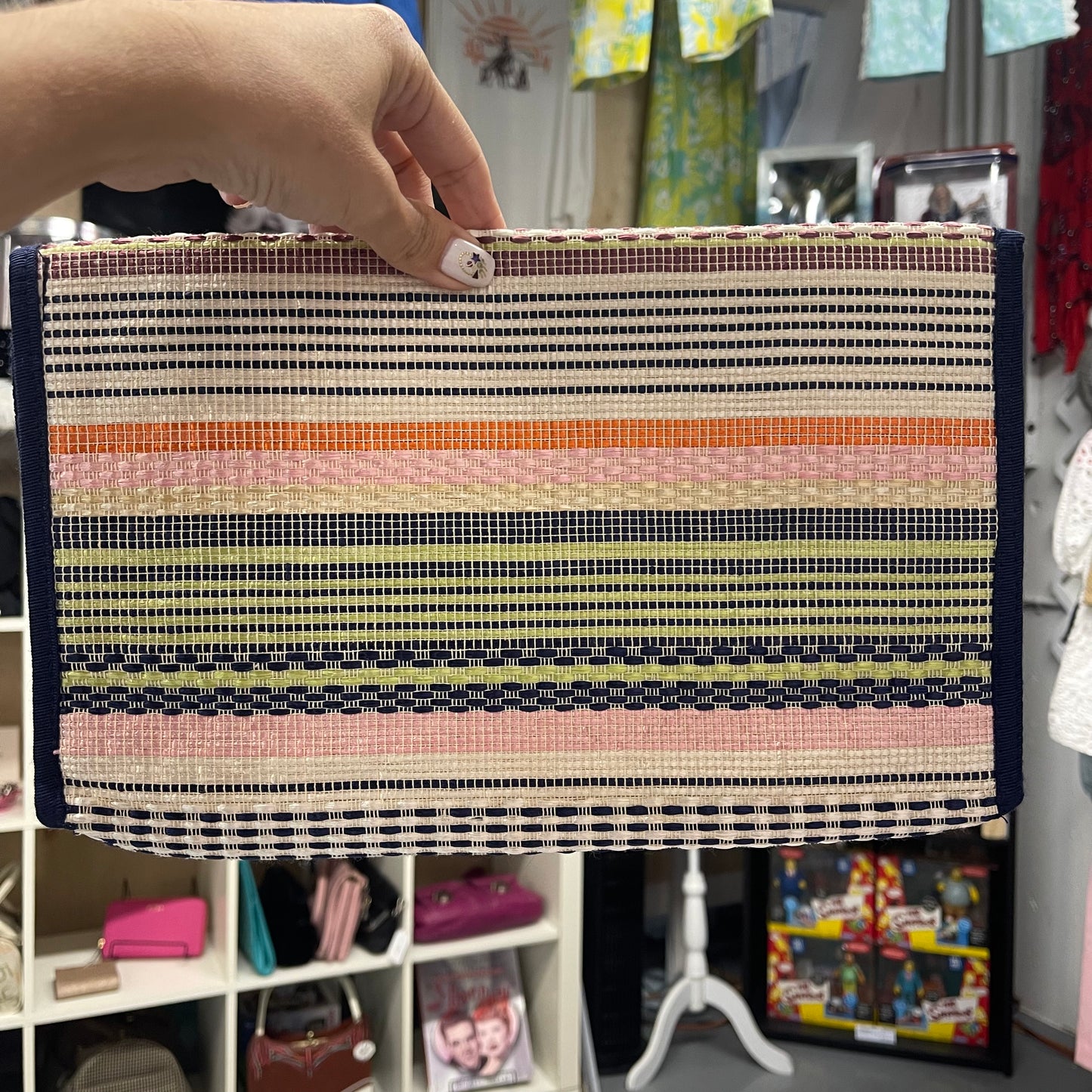 Vintage Woven Clutch Bag