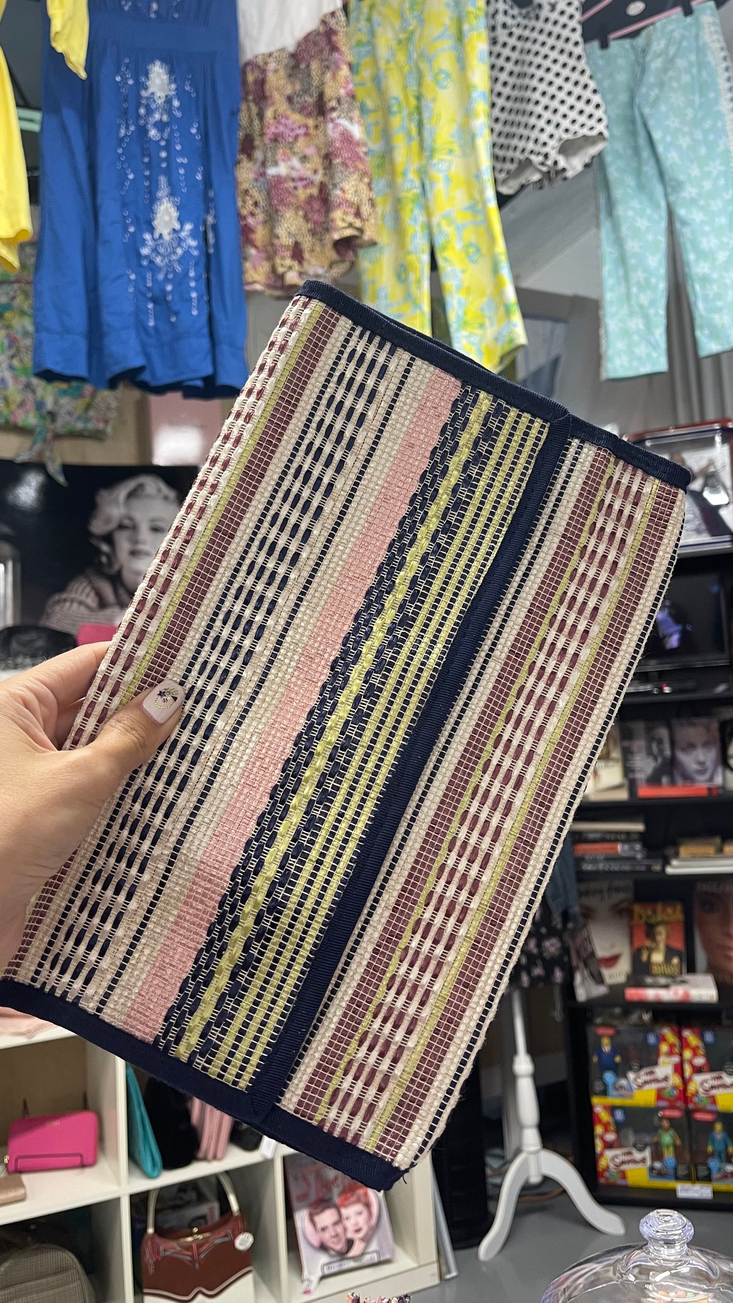 Vintage Woven Clutch Bag