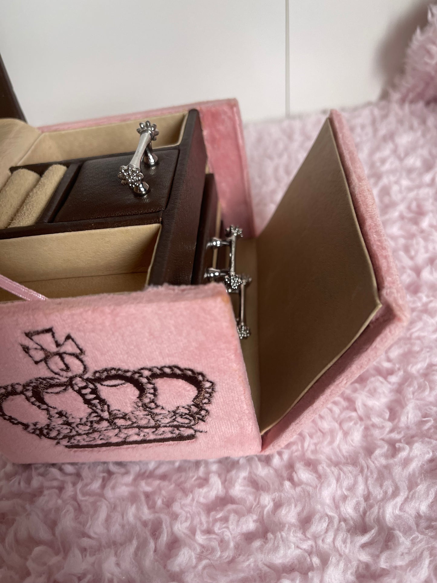 RARE Vintage Juicy Couture Baby Pink Jewelry Box