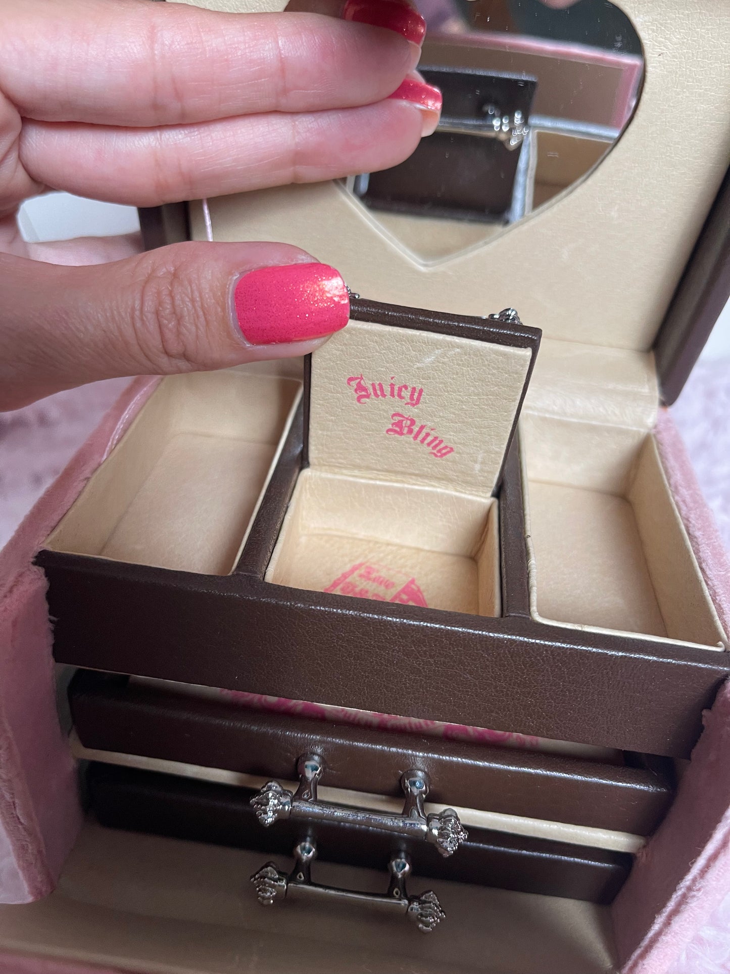 RARE Vintage Juicy Couture Baby Pink Jewelry Box