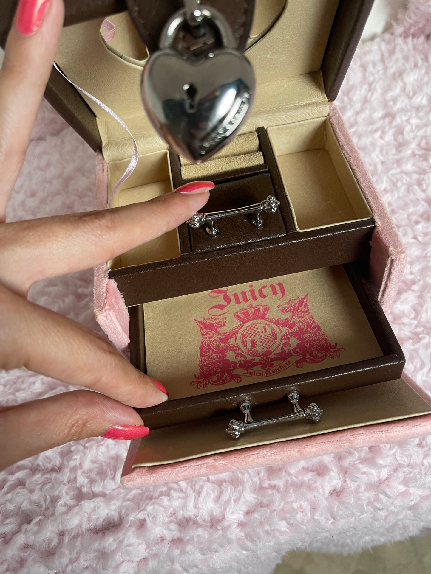 RARE Vintage Juicy Couture Baby Pink Jewelry Box