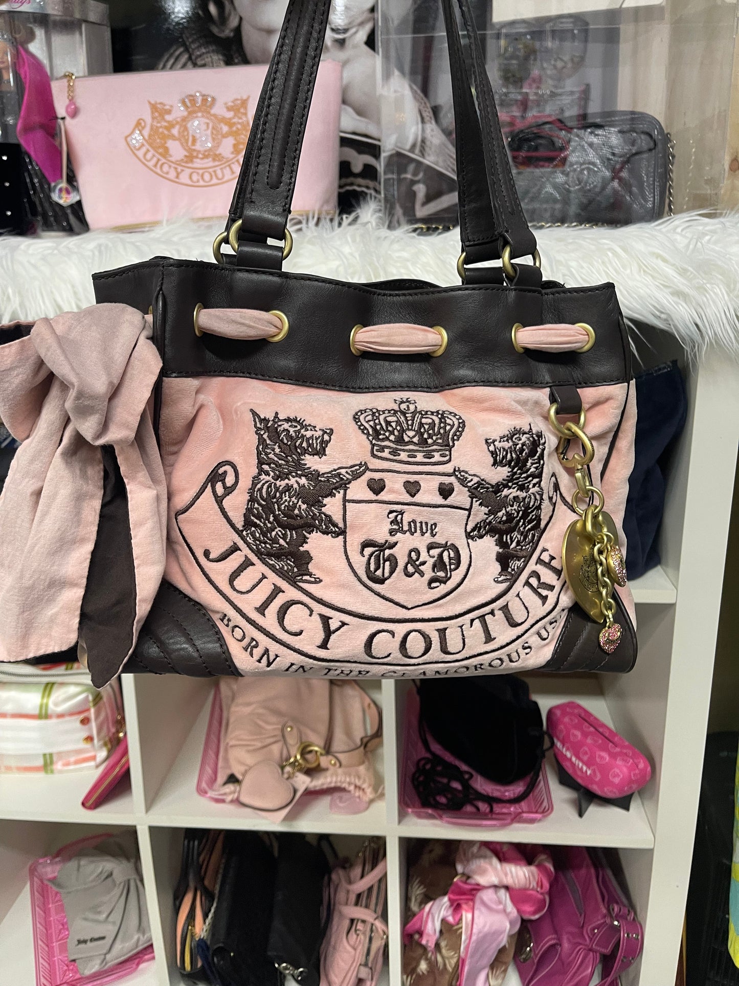 Vintage RARE Juicy Couture Baby Pink Daydreamer Bag