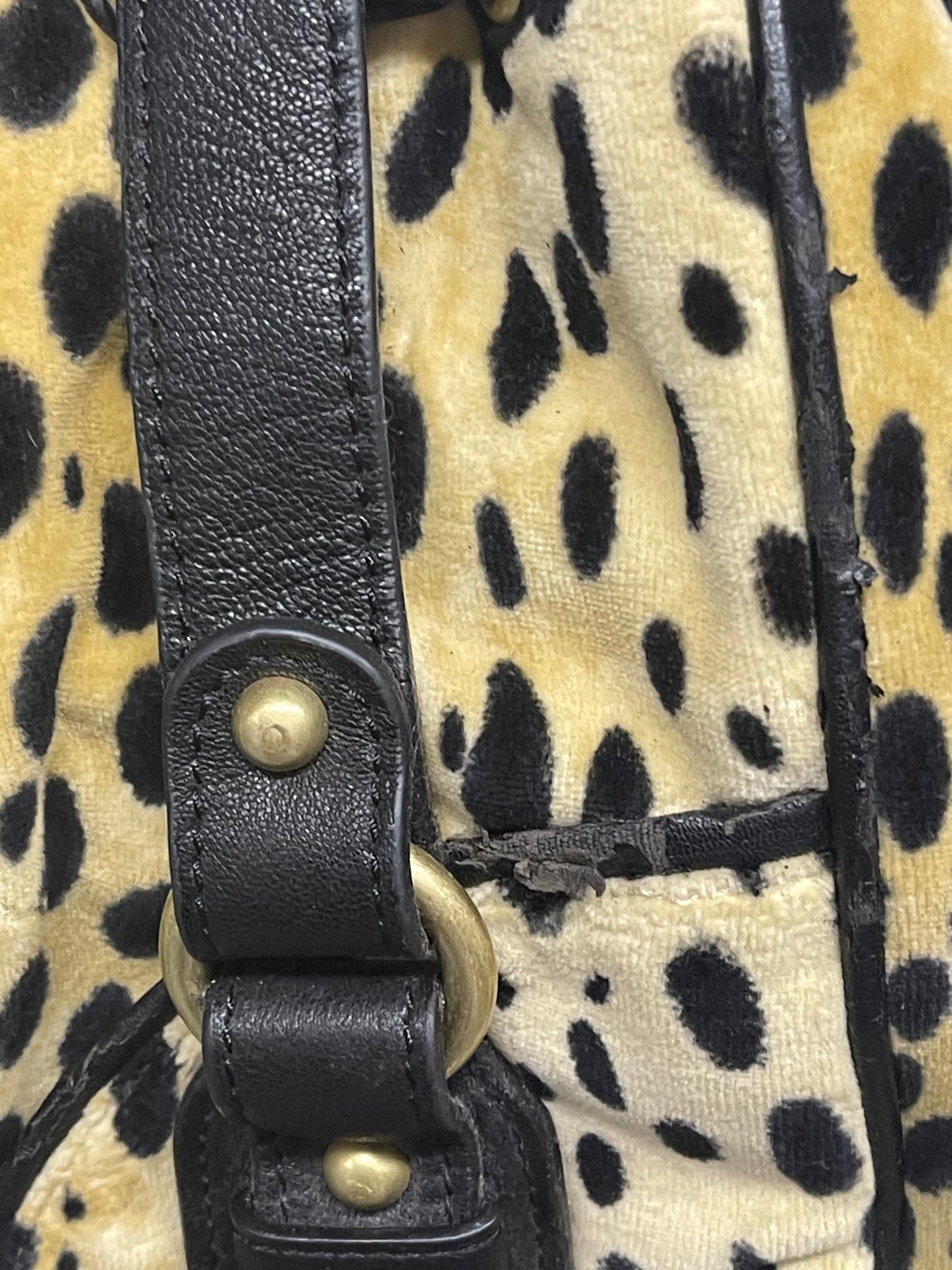 Vintage Juicy Couture 🐆THE Leopard Print Velour Scottie Daydreamer Bag