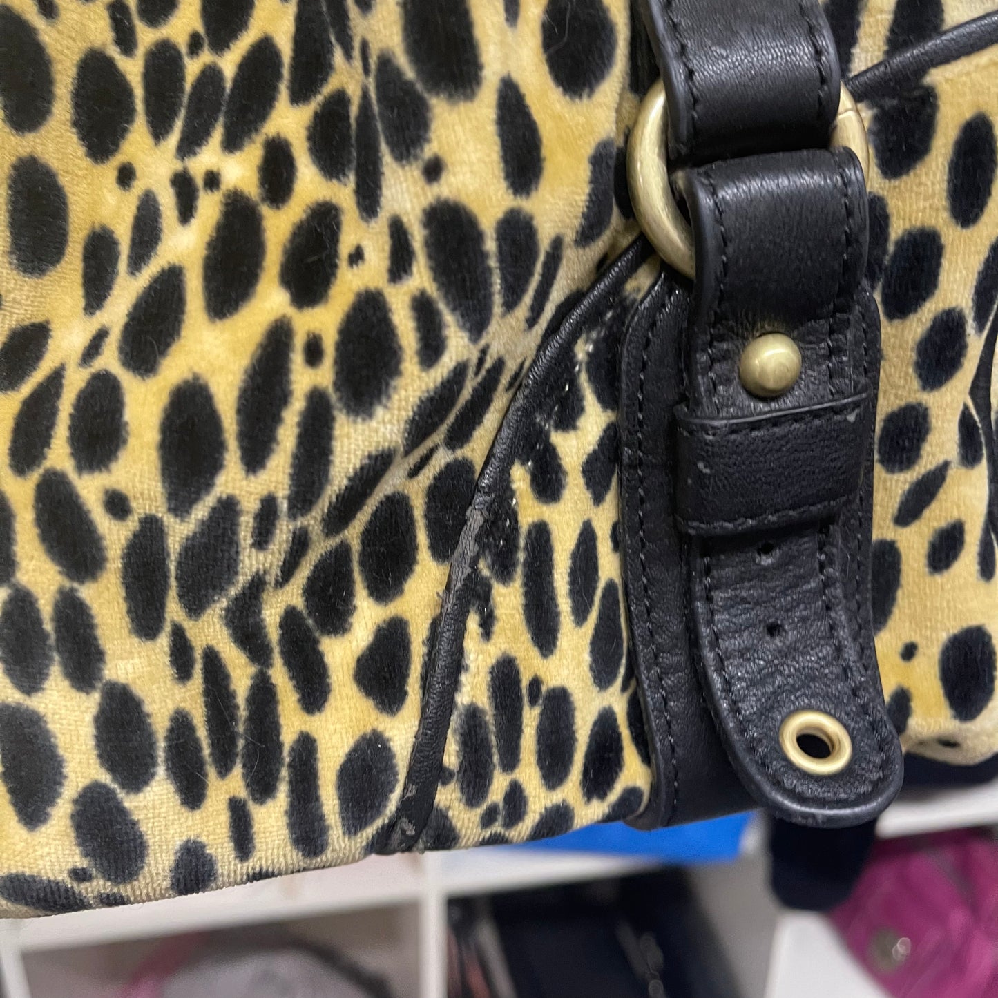 Vintage Juicy Couture 🐆THE Leopard Print Velour Scottie Daydreamer Bag