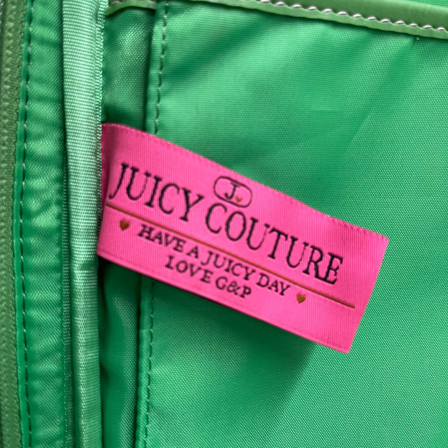 Vintage Juicy Couture Computer Case Pink and Green