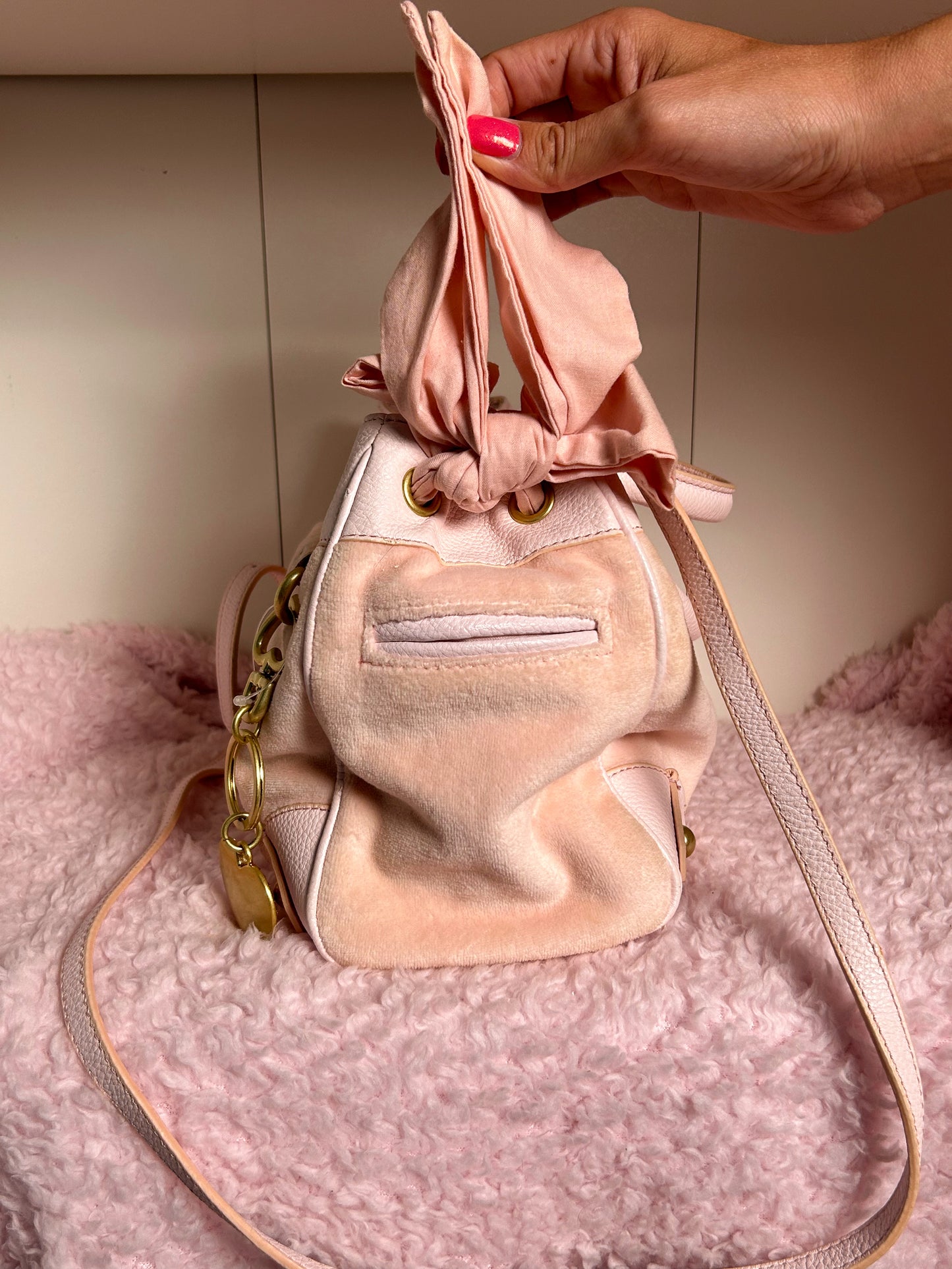 RARE Juicy Couture Vintage Baby Pink Scottie Mini Daydreamer