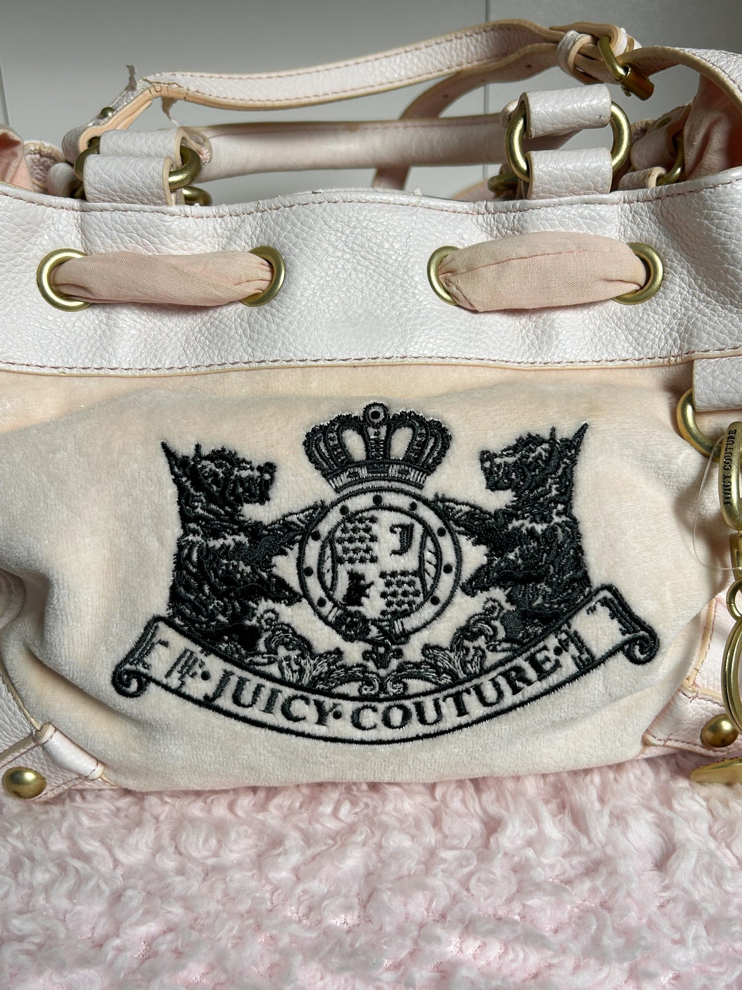 RARE Juicy Couture Vintage Baby Pink Scottie Mini Daydreamer