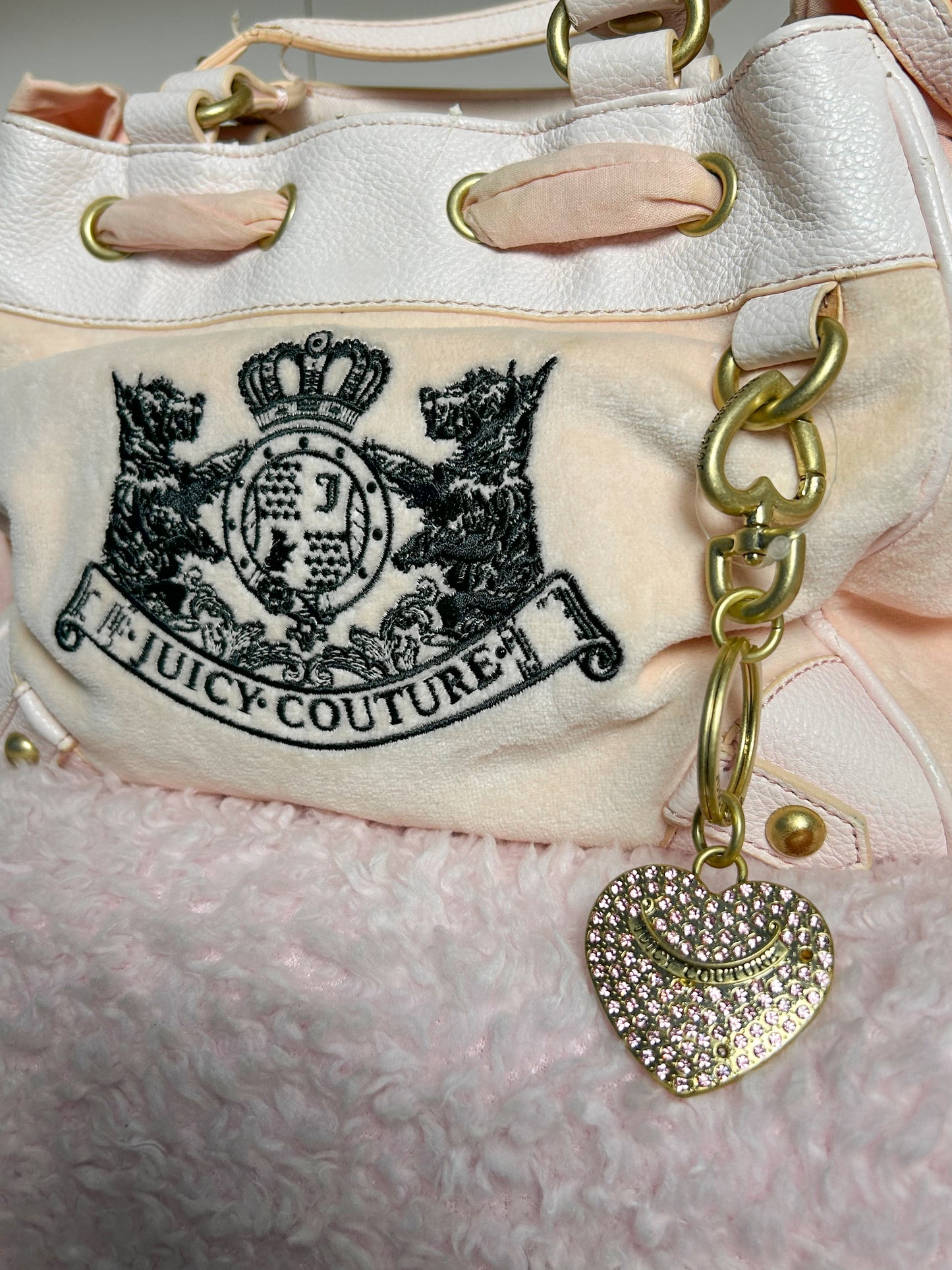 RARE Juicy Couture Vintage Baby Pink Scottie Mini Daydreamer