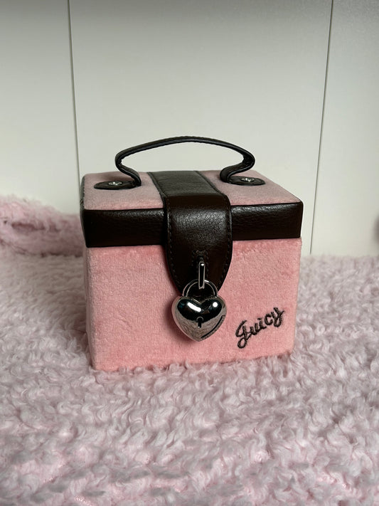 RARE Vintage Juicy Couture Baby Pink Jewelry Box