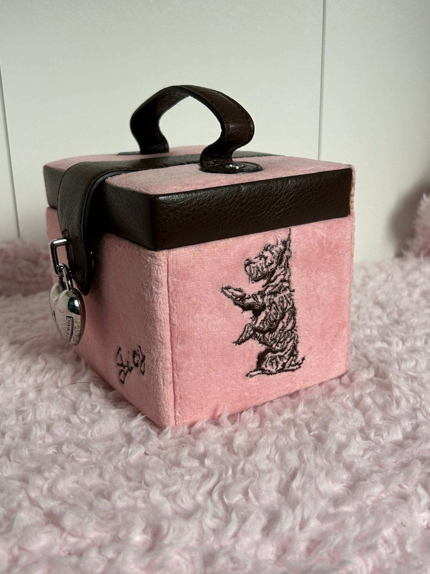 RARE Vintage Juicy Couture Baby Pink Jewelry Box