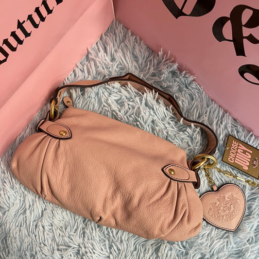 Vintage Juicy Couture Bag - NWT Pink Leather Baguette Shoulder Purse