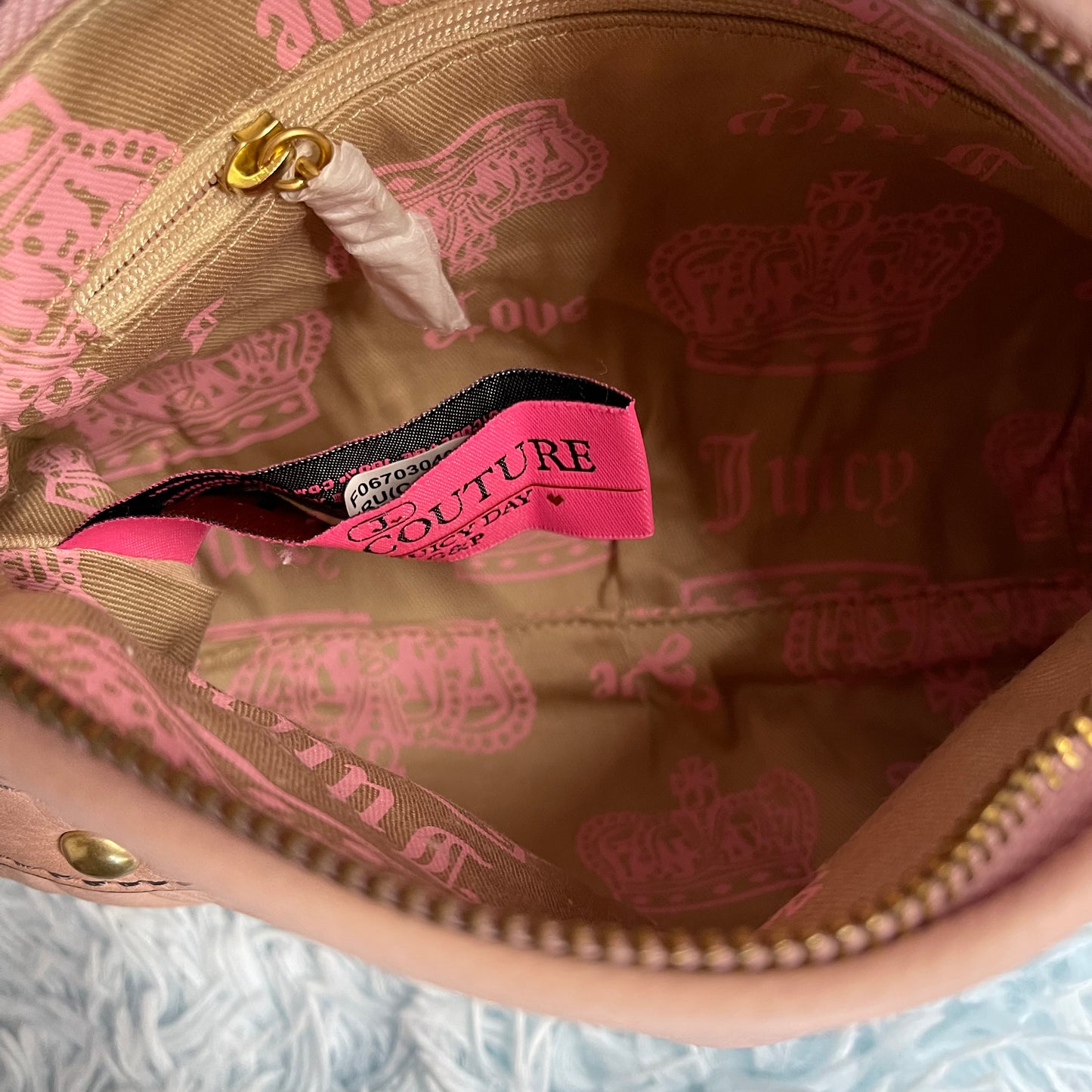 Vintage Juicy Couture Bag - NWT Pink Leather Baguette Shoulder Purse