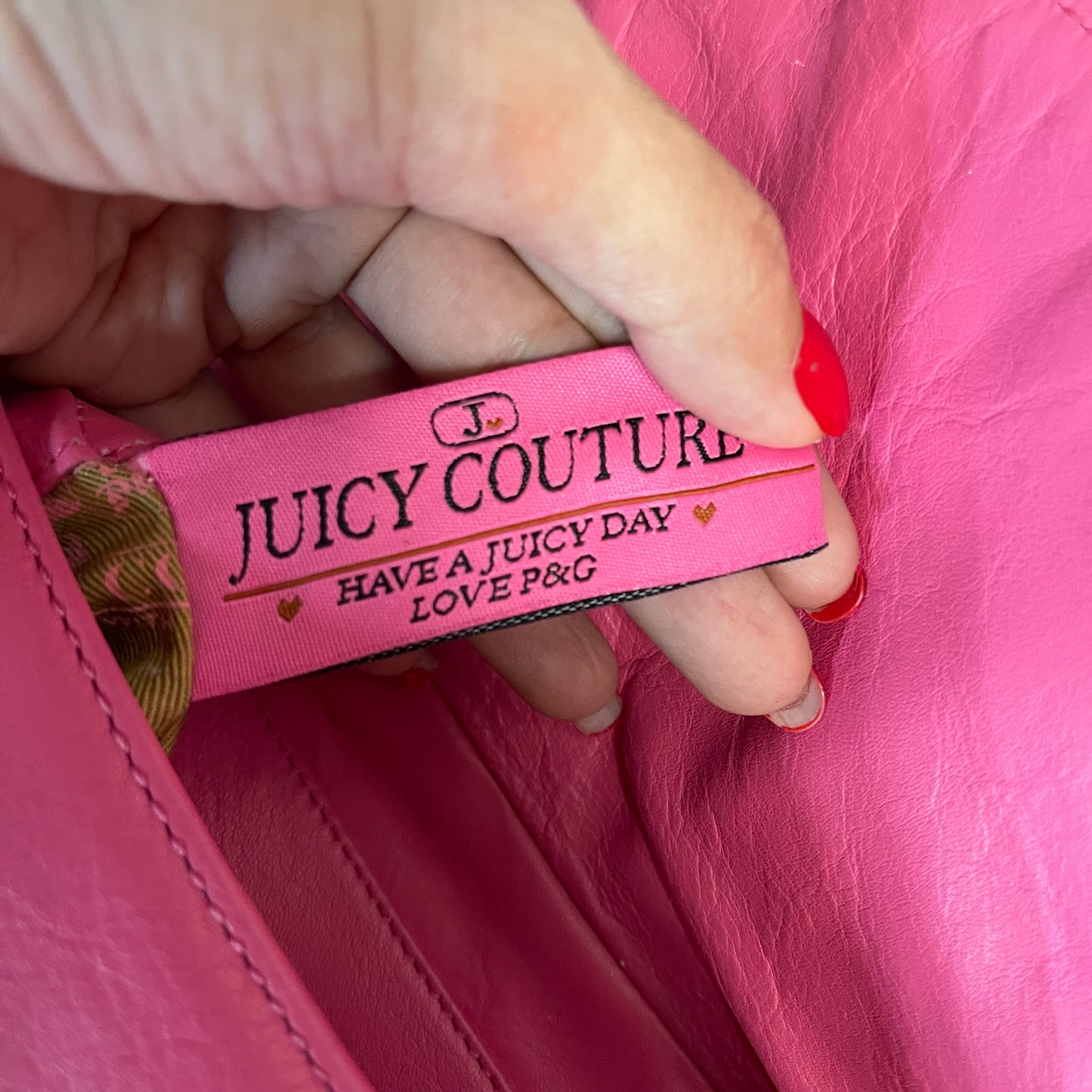 Vintage Juicy Couture Bag - Pink Baguette with Chain Strap P&G