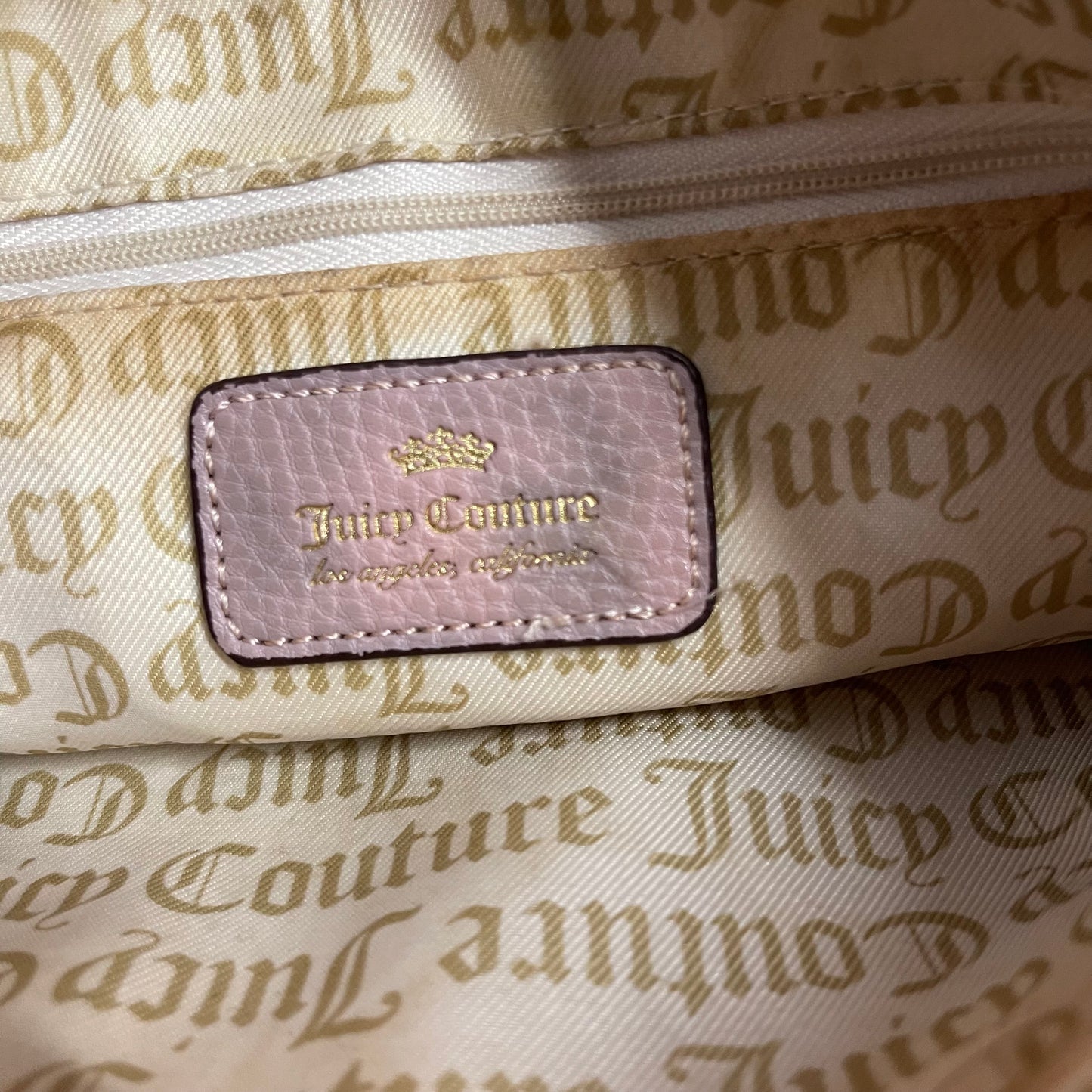 Vintage Juicy Couture Bag - Pink Faux Leather Crossbody Purse