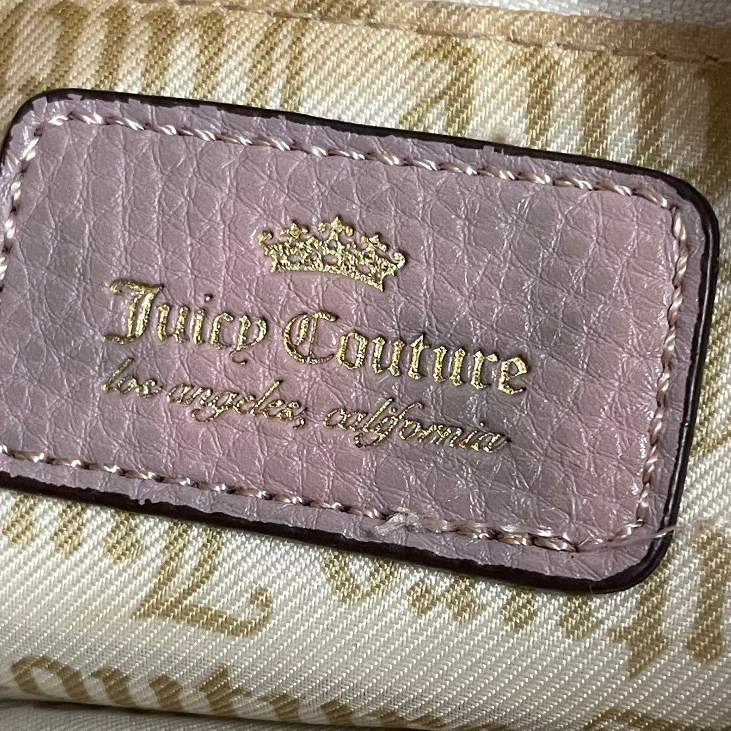 Vintage Juicy Couture Bag - Pink Faux Leather Crossbody Purse