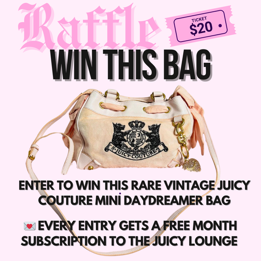 Vintage Juicy Couture Dream Bag Raffle Ticket!!